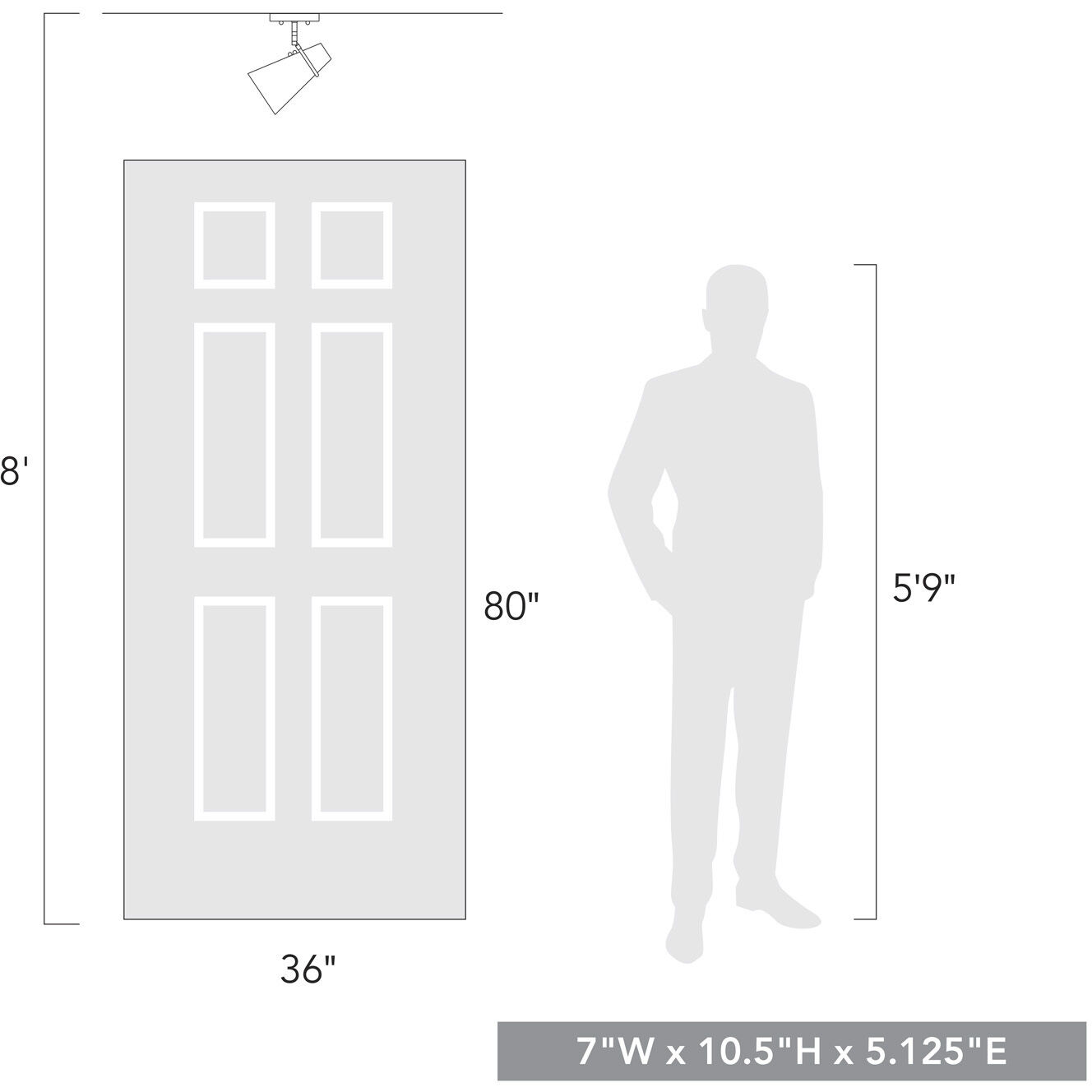 Reeva 1 Light 7 inch Modern Brass Semi-Flush Mount Ceiling Light in Matte Black