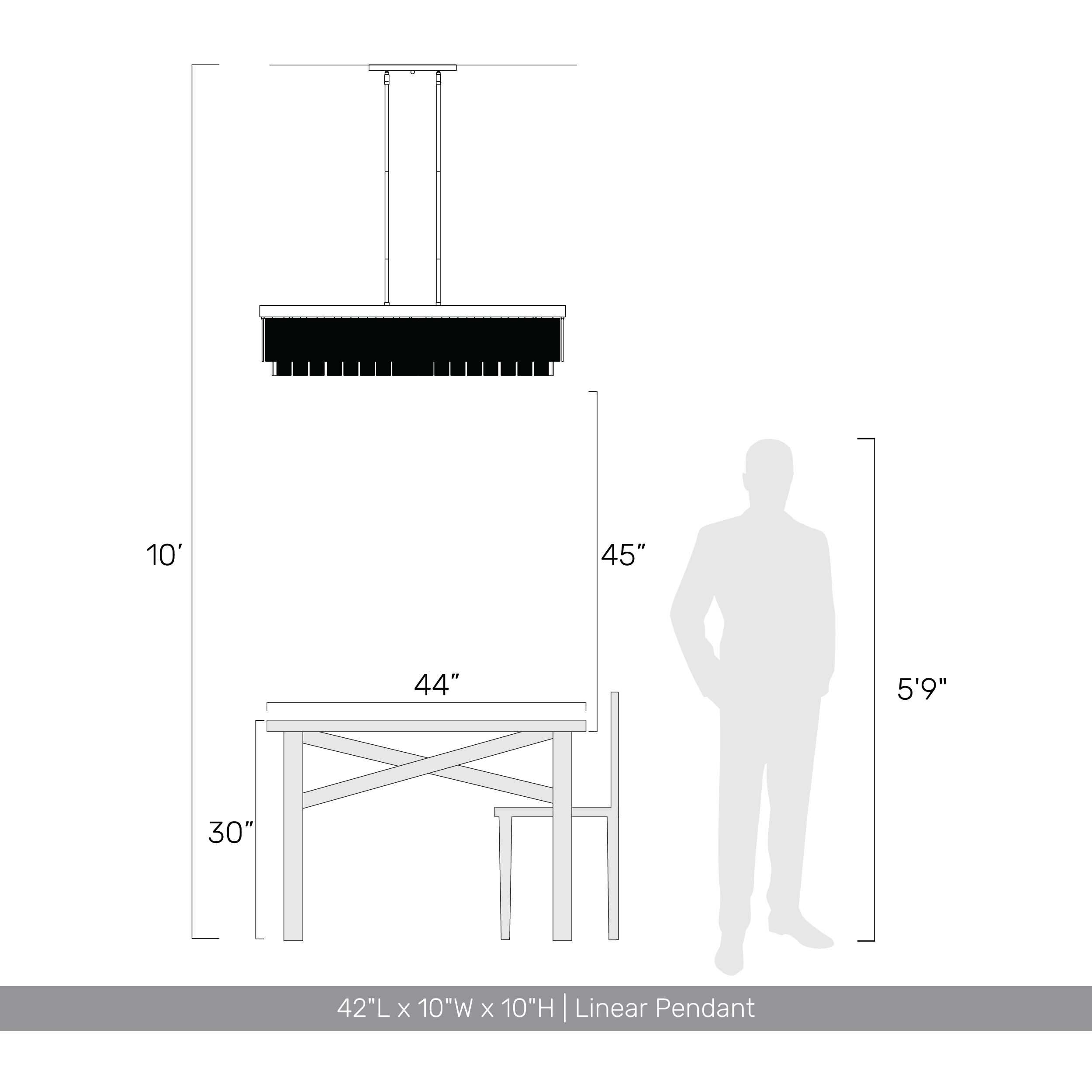 Ciara Island Light Ceiling Light in White Gold