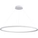 Veritas LED 47.25 inch Sand White Ring Chandelier Ceiling Light