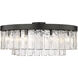 Ciara 9 Light 27 inch Matte Black Semi-Flush Mount Ceiling Light
