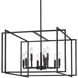 Tribeca 9 Light 26 inch Matte Black Chandelier Ceiling Light, Large