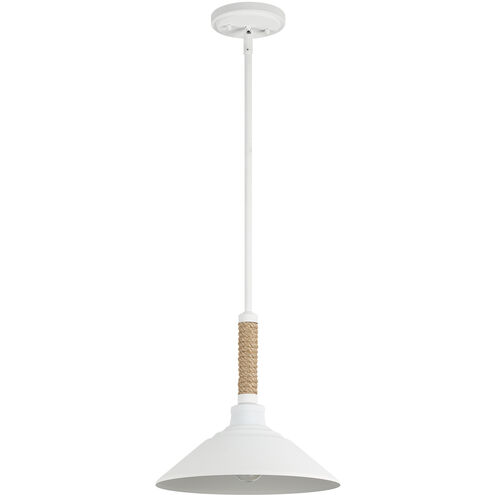 Journey 1 Light 12 inch Natural White Pendant Ceiling Light