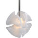 Glacier LED 13.75 inch Polished Nickel Pendant Ceiling Light