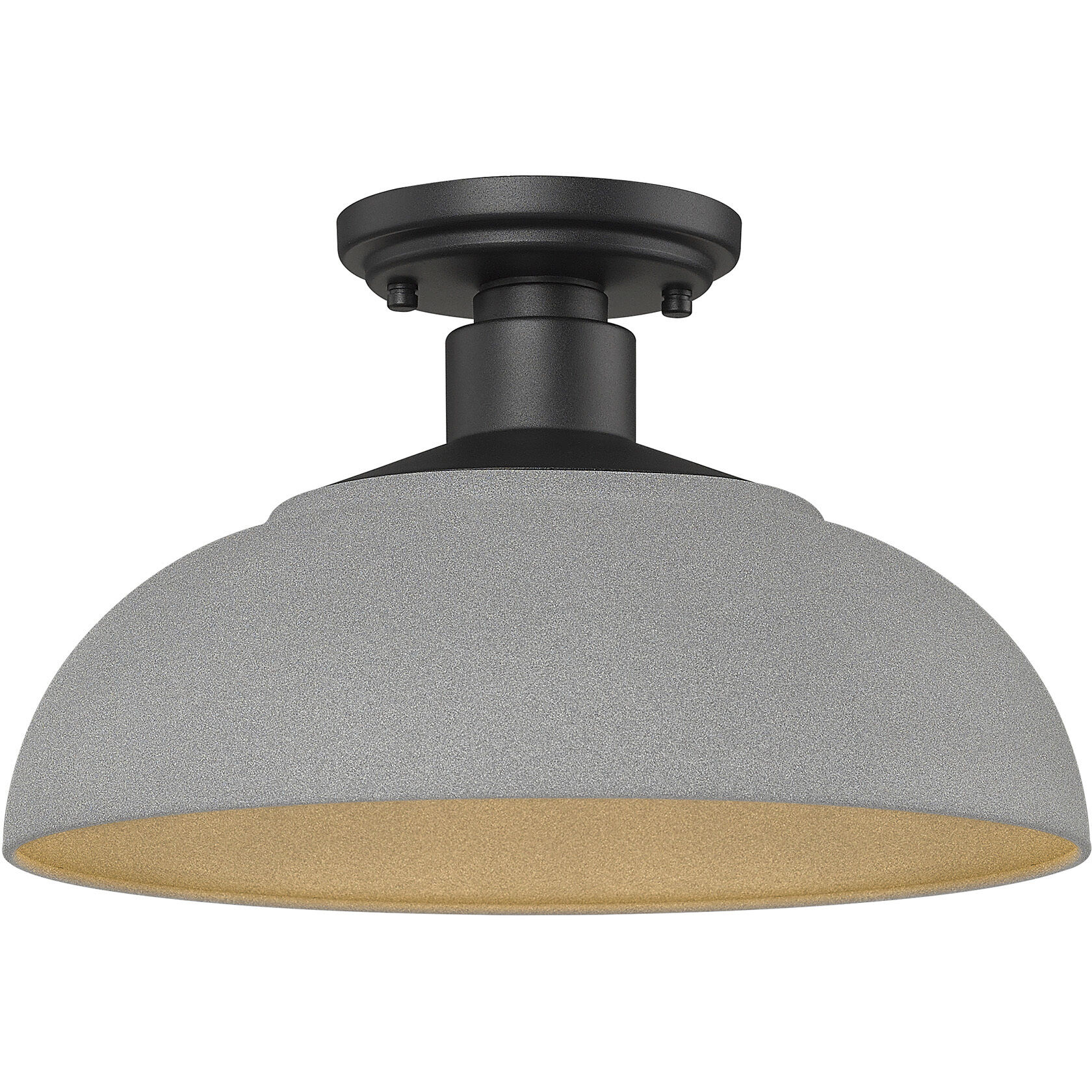 Yep Levitt 1 Light 8.25 inch Natural Black Outdoor Ceiling in Natural Gray
