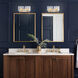 Aenon Vanity Wall Light in Brushed Champagne Brass