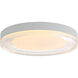 Ondulada LED 15.75 inch Sand White Flush Mount Ceiling Light in Clear Glass