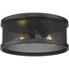 Channing 2 Light 11 inch Matte Black Flush Mount Ceiling Light