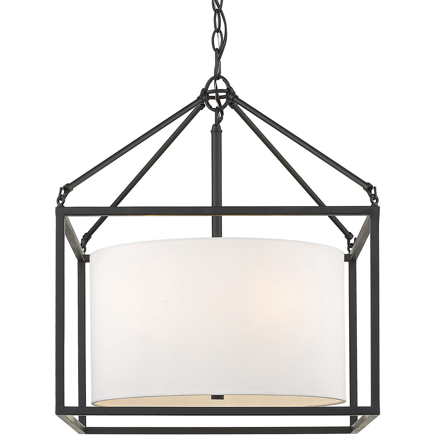 Manhattan 18.38 inch 60.00 watt Matte Black Chandelier Ceiling Light
