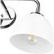 Zoey 3 Light 24.5 inch Chrome Bath Vanity Light Wall Light in Matte White