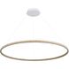 Veritas LED 70.88 inch Walnut Ring Chandelier Ceiling Light