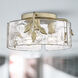 Calla 3 Light 15.13 inch White Gold Flush Mount Ceiling Light