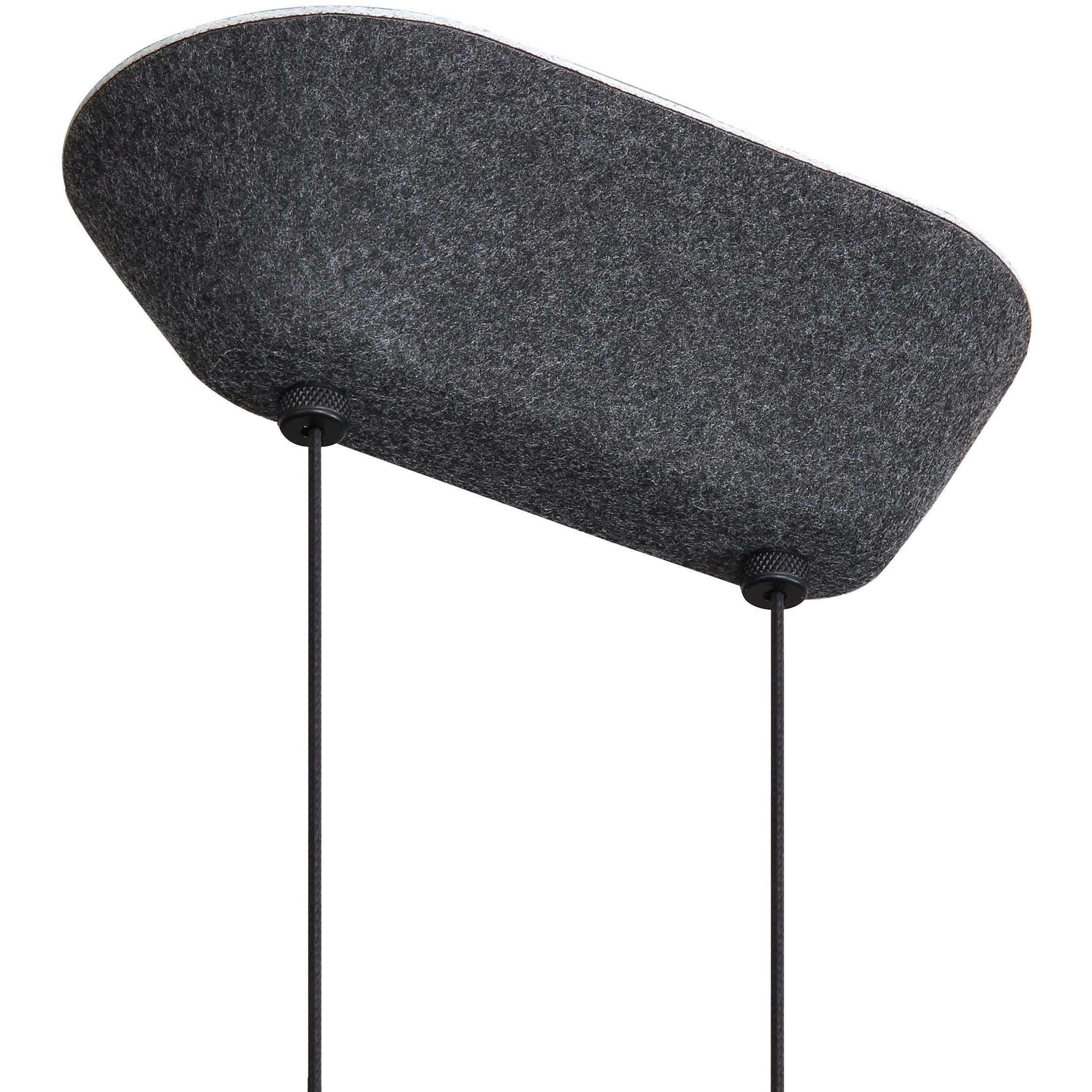 Faroe Pendant Ceiling Light in Flecked Black/Grey