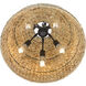 Rue Pendant Ceiling Light in Woven Sweet Grass