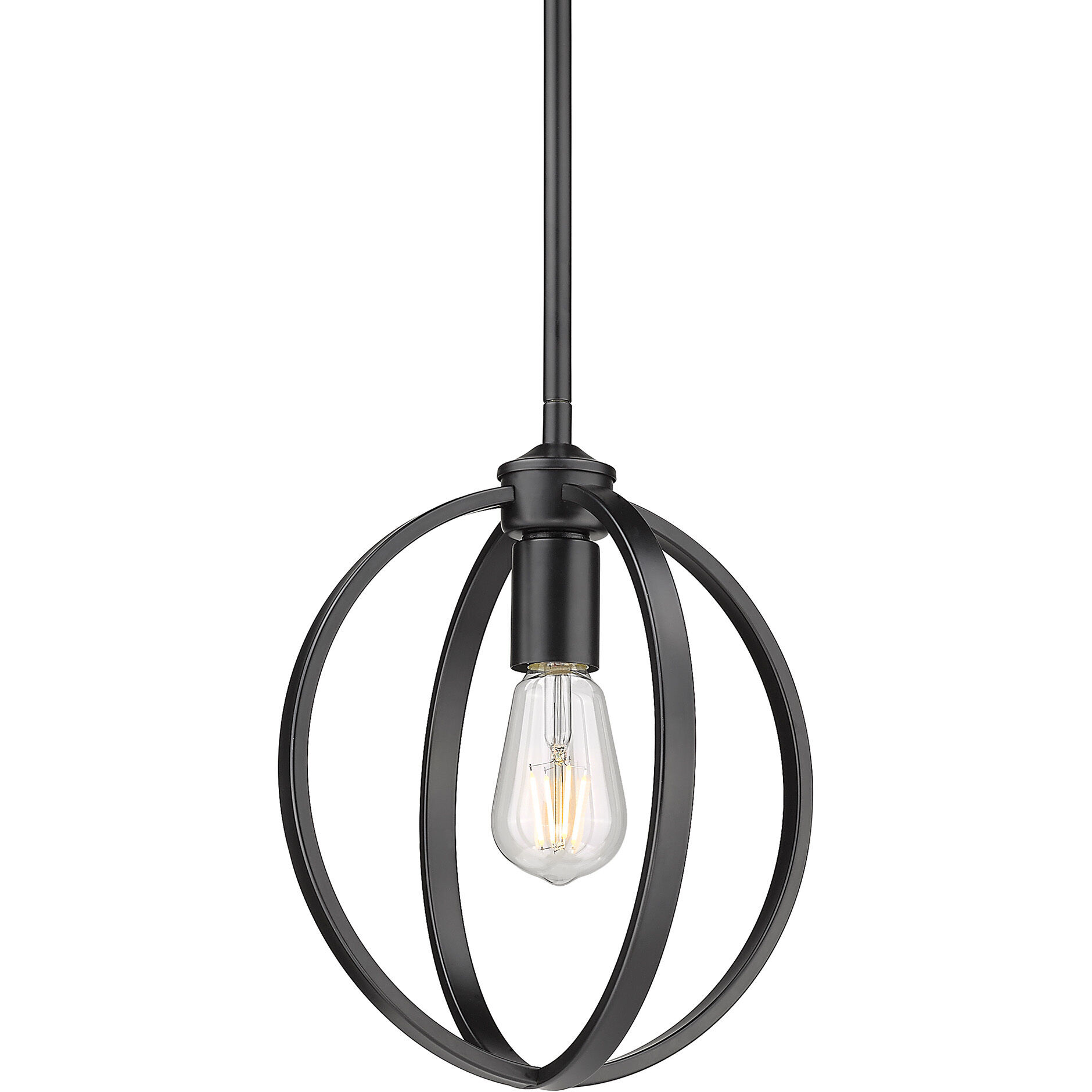 Colson 1 Light 9.88 inch Pewter Pendant Ceiling Light in No Shade