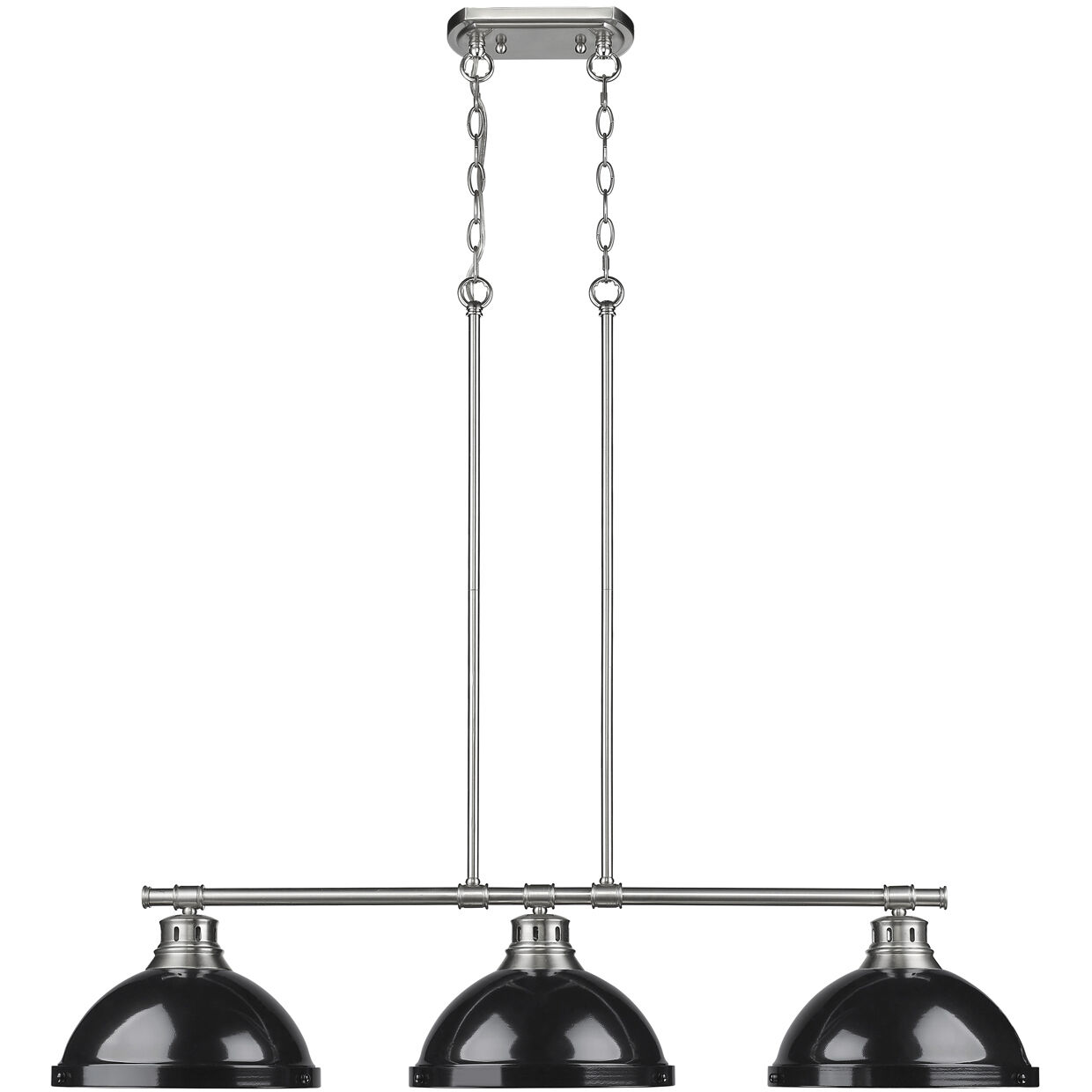 Yep Duncan Island Light Ceiling Light in Pewter, Black