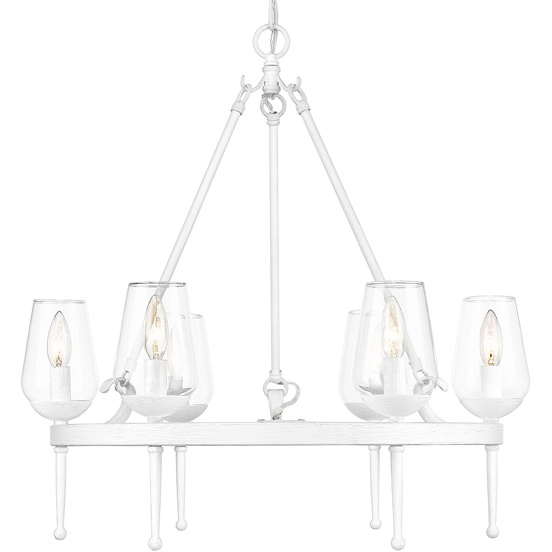 Regent 25.63 inch 60.00 watt Textured White Plaster Chandelier Ceiling Light