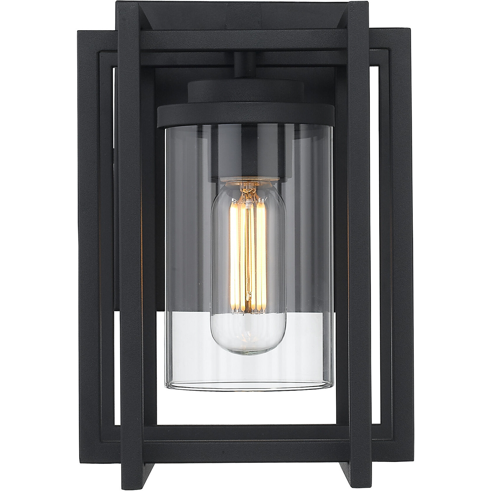 Tribeca 1 Light 11.25 inch Natural Black Outdoor Wall