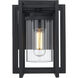 Tribeca 1 Light 11.25 inch Natural Black Outdoor Wall