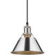 Orwell 1 Light 7.5 inch Pewter Mini Pendant Ceiling Light in Chrome, Small