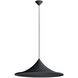 Vistara 1 Light 27.5 inch Sand Black Pendant Ceiling Light