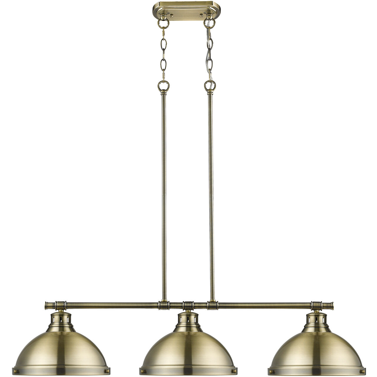 Yep Duncan Island Light Ceiling Light in Aged Brass