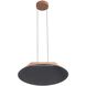 Faroe LED 20.5 inch Coffee/Black Pendant Ceiling Light