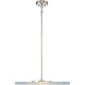 Luminwood 1 Light 24 inch Polished Nickel Pendant Ceiling Light