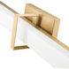 Elon Vanity Wall Light in Brushed Champagne Brass