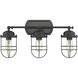 Seaport 3 Light 21.13 inch Matte Black Semi-Flush Mount Ceiling Light, Linear Track