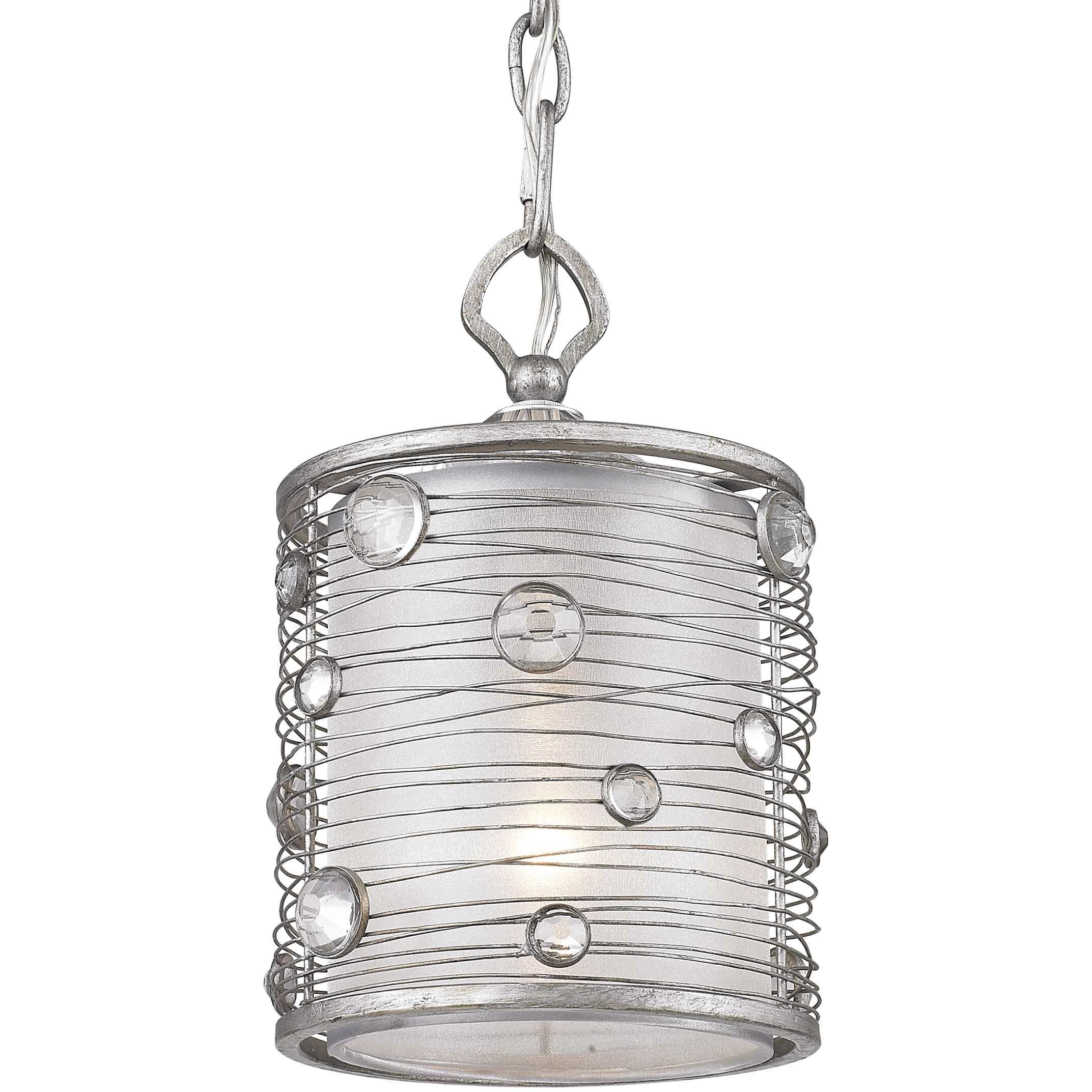 Joia Pendant Ceiling Light in Peruvian Silver