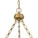 Cameron 1 Light 24 inch Brushed Champagne Brass Pendant Ceiling Light