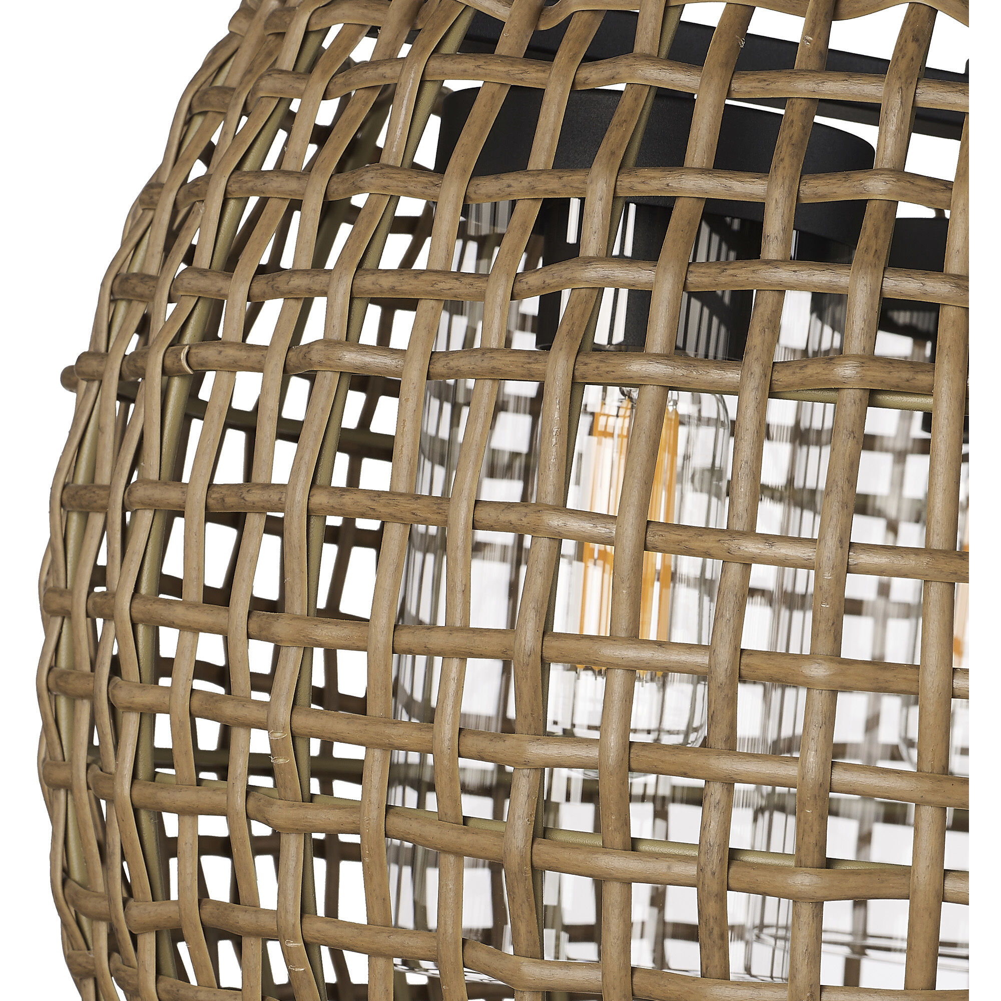 Piper 3 Light 19.13 inch Natural Black Outdoor Pendant