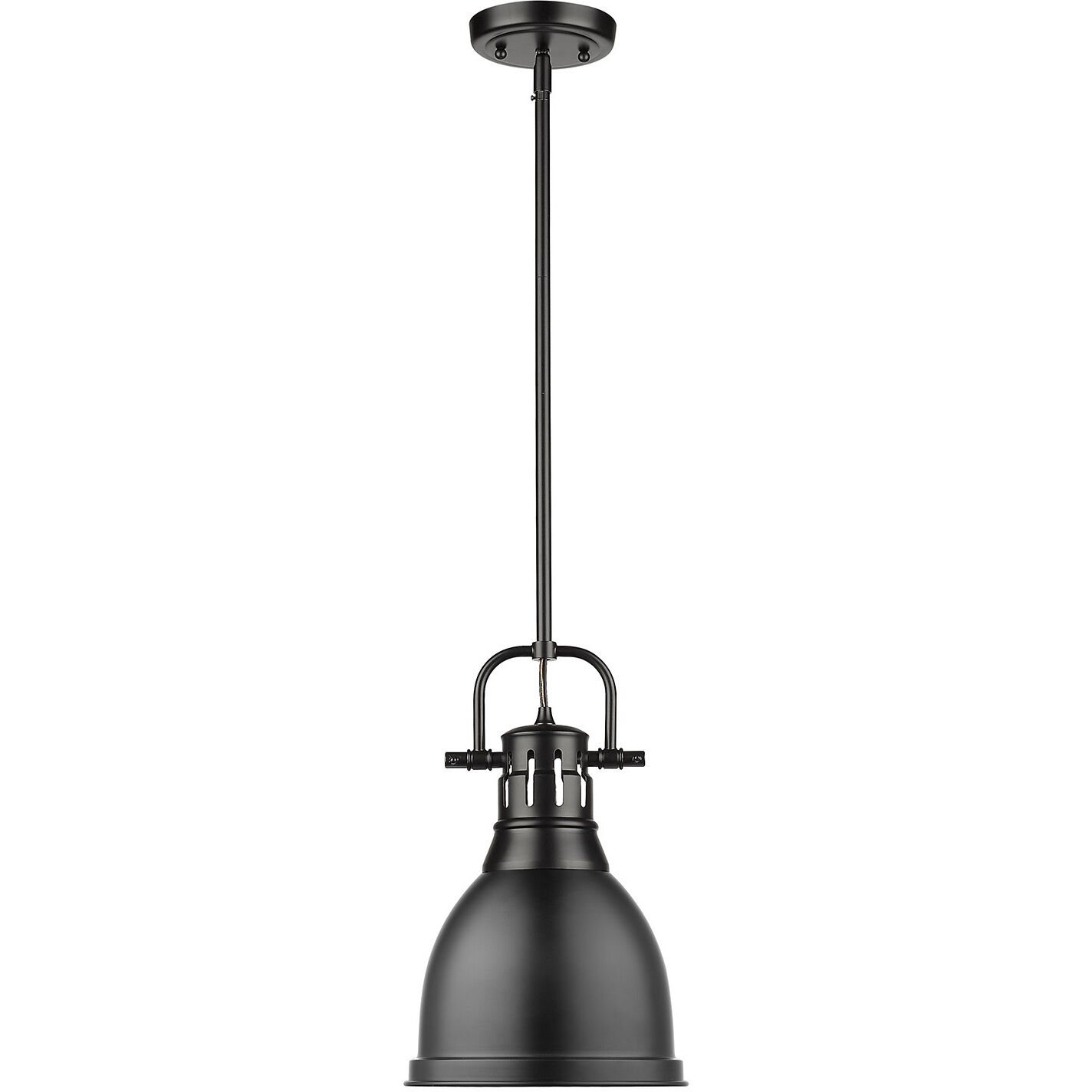 Yep Duncan Pendant Ceiling Light in Matte Black, Small