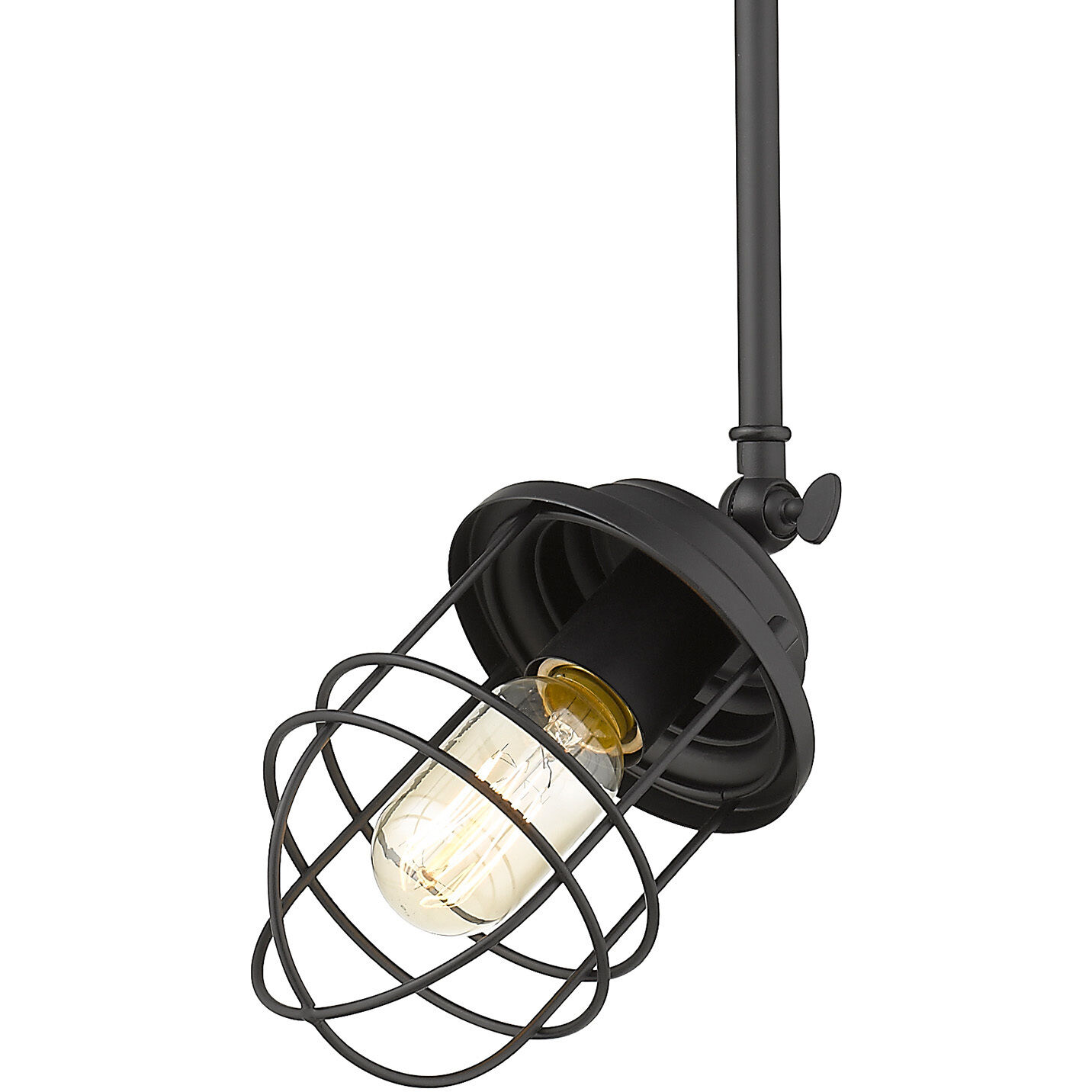 Seaport Pendant Ceiling Light in Matte Black, Damp