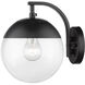 Dixon 1 Light 7.75 inch Matte Black Wall Sconce Wall Light, Damp