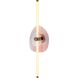 Colorella Wall Sconce Wall Light in Pink Seeded, Ribbed
