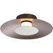 Luma LED 11.75 inch Coffee Silver Flush Mount Ceiling Light in Sand Nickel