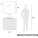 Orwell 1 Light 9 inch Pewter Bath Vanity Wall Light