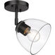 Roxie 1 Light 6.25 inch Matte Black Semi-Flush Mount Ceiling Light