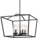 Mercer 22.13 inch 60.00 watt Matte Black Chandelier Ceiling Light in Matte Black/Matte Black