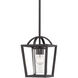 Mercer 1 Light 7 inch Matte Black Mini Pendant Ceiling Light in Matte Black/Matte Black