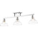 Yep Carver Island Light Ceiling Light in Chrome, Clear Glass