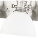 Hines 4 Light 34.5 inch Pewter Bath Vanity Light Wall Light in Opal Glass