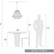 Valentina Pendant Ceiling Light in White Raphia