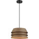 Yep Aalto 1 Light 13.25 inch Dark Walnut Pendant Ceiling Light