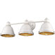 Bartlett Vanity Wall Light in French White