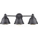 Bartlett Vanity Wall Light in Black Patina