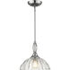 Audra 1 Light 11.75 inch Chrome Pendant Ceiling Light