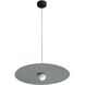Faroe Pendant Ceiling Light in Flecked Black/Grey