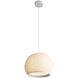 Tela LED 17.75 inch Sand Yellow Pendant Ceiling Light